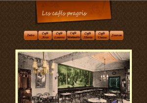 site Internet: Les cafés pragois