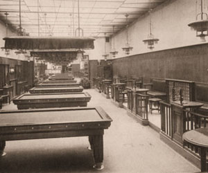 Intérieur du Café Arco (billard) : Bendová Eva, Pražské Kavárny a jejich svět, Prague, Paseka, 2008