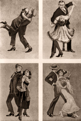 Photographies de danses de l’époque : Jähn, Karl-Heinz, Das prager Kaffehaus, Berlin, Volk und Welt, 1990.