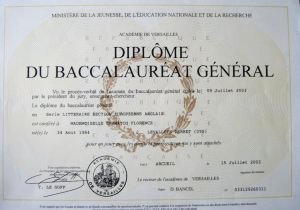 Mon diplôme du baccalauréat