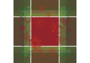 nappe Garnier-Thiebaut, Modèle Christmas, coloris Cherry